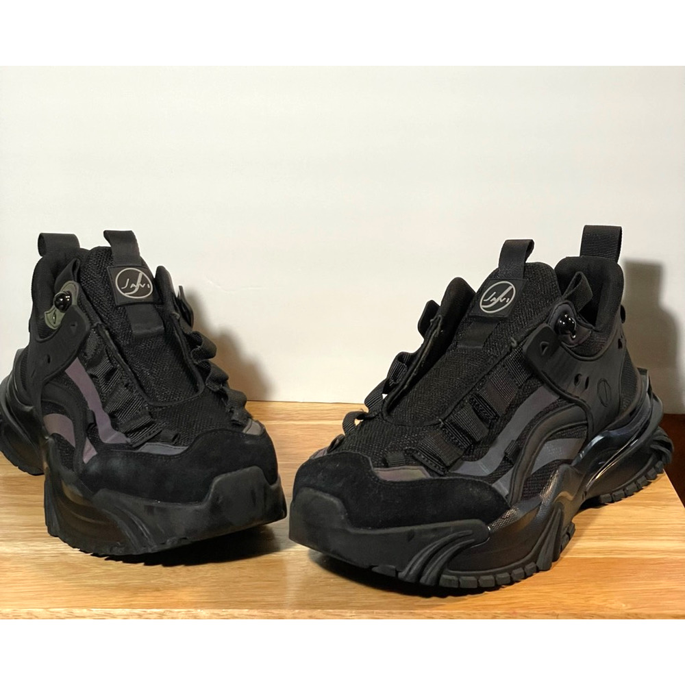 Javi Mens Dominance 12 Athletic Sneakers Black Suede Low Top Lace Up 12M